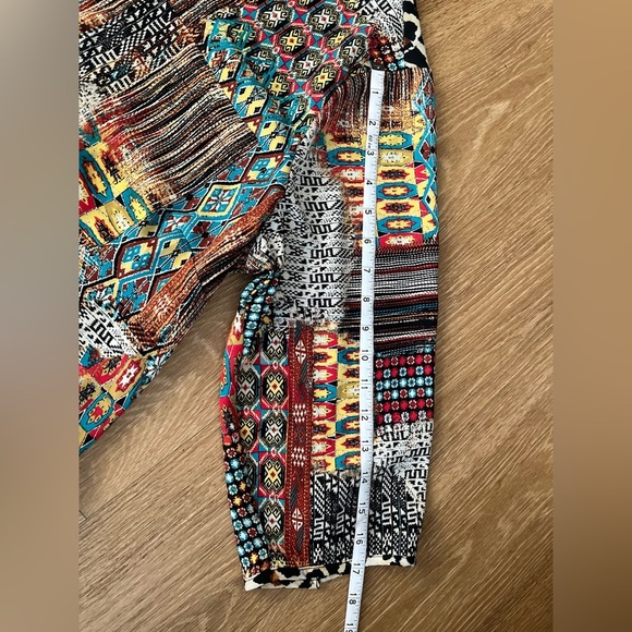 Fig and Flower Vibrant Patchwork Blouse, size 2X - Picture 6 of 9